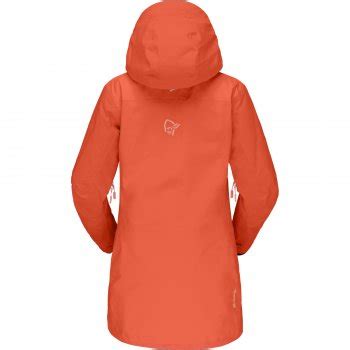 Norrona Lofoten Gore Tex Pro Anorak Jacket Women Orange Alert BIKE24