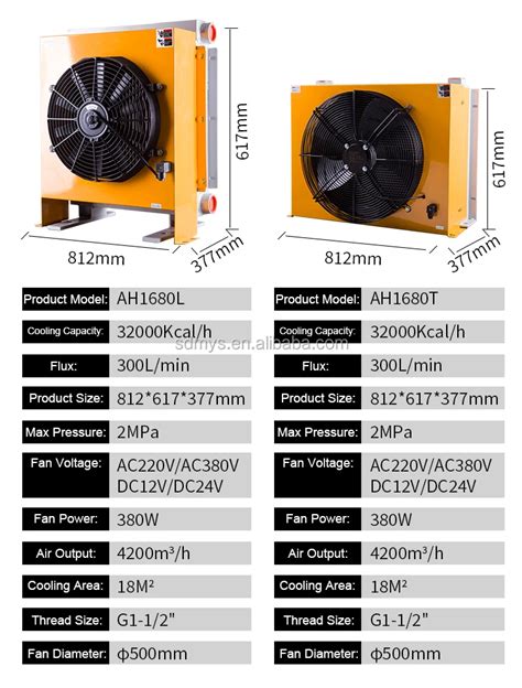 Aluminum Hydraulic Oil Radiator Heat Exchanger Oil Radiator Hydraulic