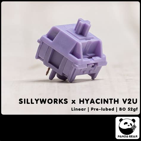 Switch Sillyworks X Hmx Hyacinth V2u Linear 52g Prelubed Công Tắc Bàn Phím Cơ Sillyworks