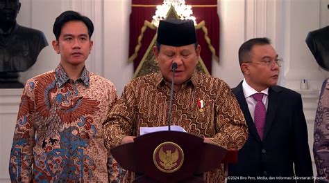 Kabinet Merah Putih Terbentuk Berikut Daftar Lengkapnya Melihat