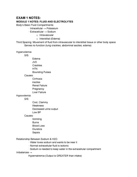 Term 4 A7 Exam 1 Nursing Lecture Notes Exam 1 Notes Module 1 Notes