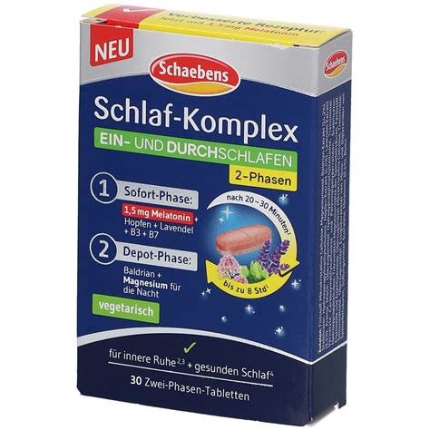 Schaebens Schlaf Komplex EIN UND DURCHSCHLAFEN 30 St Shop Apotheke At