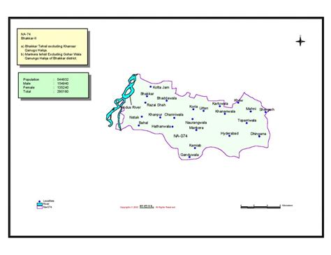 NA-74 Bhakkar II National Assembly Seat Area Map & Voters Details - Pakistan "The Land of Pure"