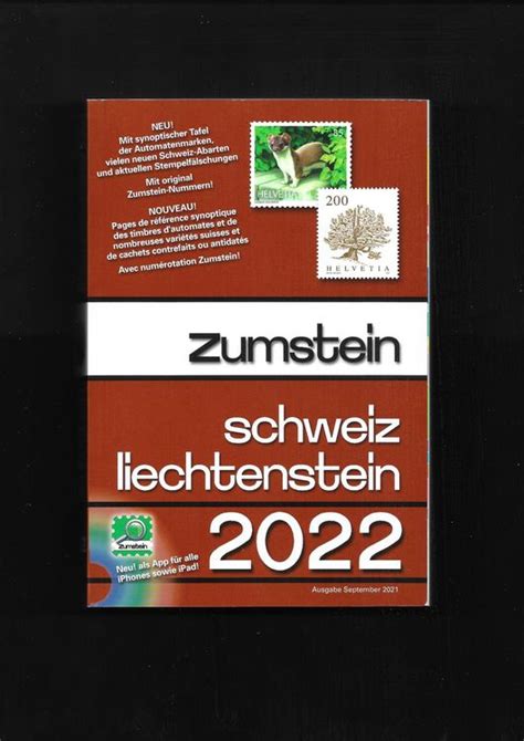 Zumstein Katalog 2022 CH LI Kaufen Auf Ricardo