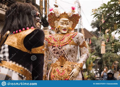 Bali Indonesia January Traditional Celebration Ritual In