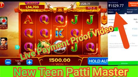 New Teen Patti Master Live Withdrawal Payment Proof Real Cash Teen