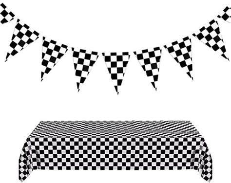 Lyt Checkered Race Car Party Supplies Include Checkered Race Banner