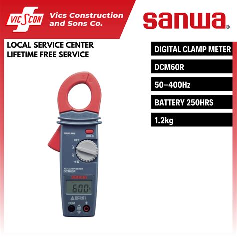 Sanwa Dcm R Digital Clamp Meter Lazada Ph