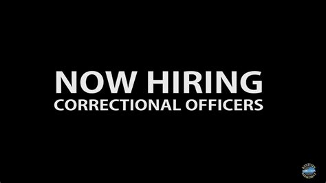 Now Hiring Correctional Officers Youtube