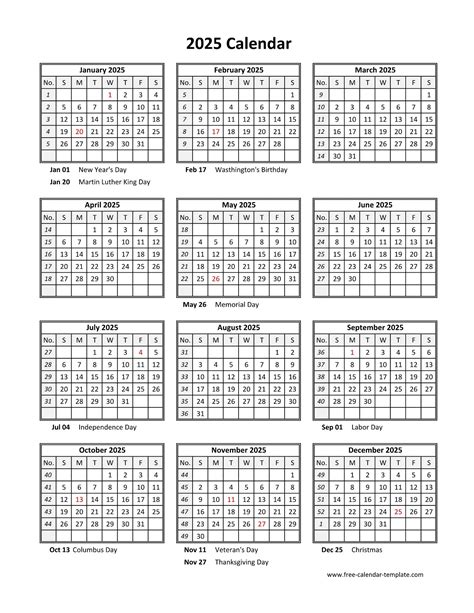 Vertical Calendar January With Holidays Edith Gwenore