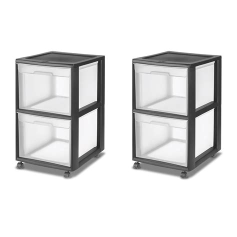 Sterilite 2 Shelf Storage Cabinet Cabinets Matttroy