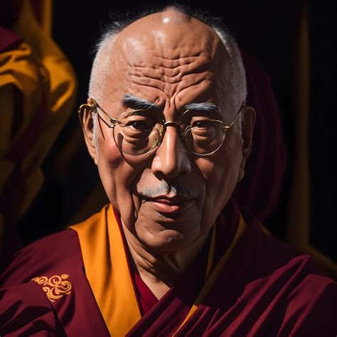 Premium AI Image Dalai Lama Biography Tibetan Spiritual Leader Dalai