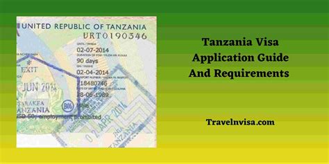 Tanzania Visa Application Form Tanzania Visa Application Guide And