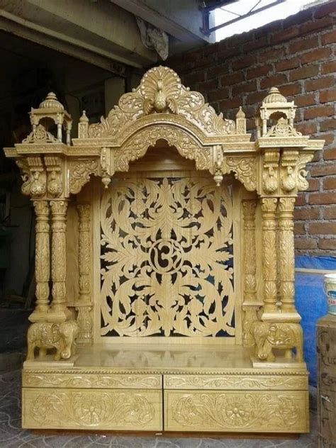 Brown Traditional 12 Inch Teak Wood Temple For Home At Rs 6650 In Vasai