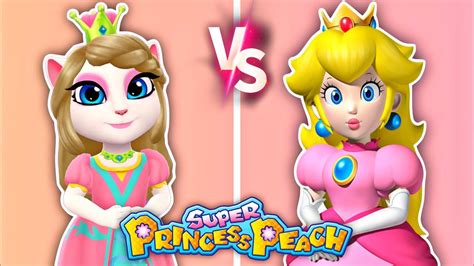 My Talking Angela 2 ️‍🔥 Angela Vs Princess Peach 🍑 Cosplay Makeover 💄 Youtube