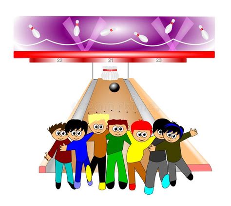 Bowling alley stock illustration. Illustration of entertainment - 23004662