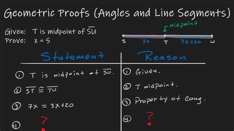 Proofs With Line Segment And Angle Easy Set Up And Explanation YouTube