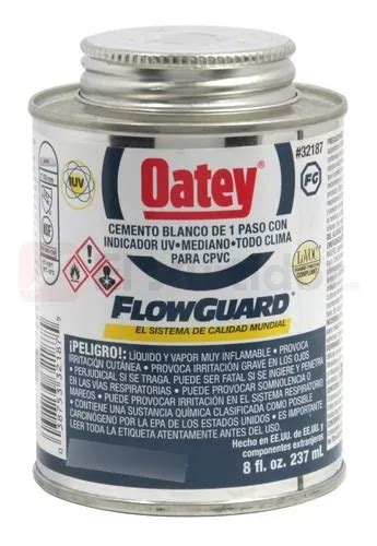 Pegamento Cemento Para Tubería Oatey Flowguard 500 Ml Meses sin intereses