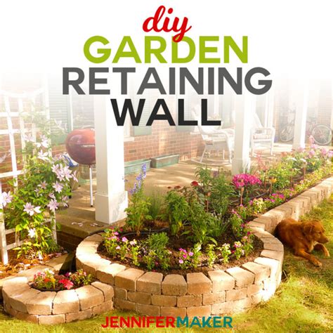 DIY Retaining Wall Construction for a Beautiful Garden - Jennifer Maker