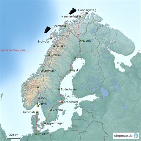 Stepmap Nordkap Landkarte F R Deutschland