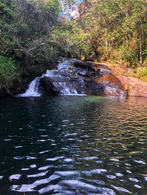 Cachoeira Das Esmeraldas Carrancas Minas Gerais Brasil Janeiro De