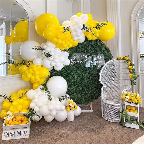 Yellow Balloon Garland Arch Kit Pcs Balloons For Birthday Bridal