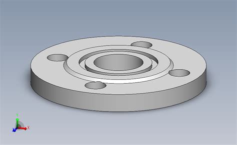 Dn25化工法兰带槽solidworks 2011模型图纸下载 懒石网