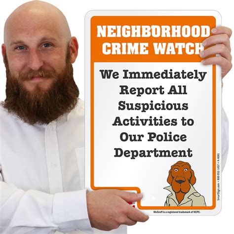 Mcgruff Neighborhood Crime Watch Sign Sku K 4081