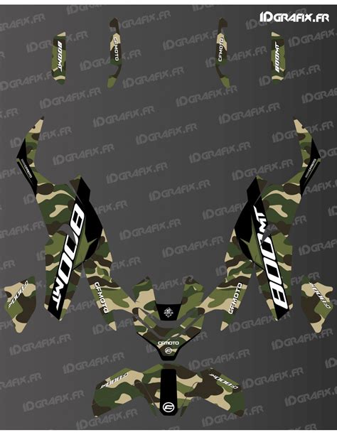 Kit deco Camo Edition grün CF MOTO MT 800 Idgrafix