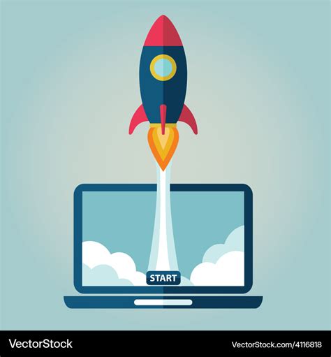 Startup Royalty Free Vector Image Vectorstock