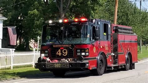 Washingtonville Fire Department Squad 580 Fast Responding Youtube