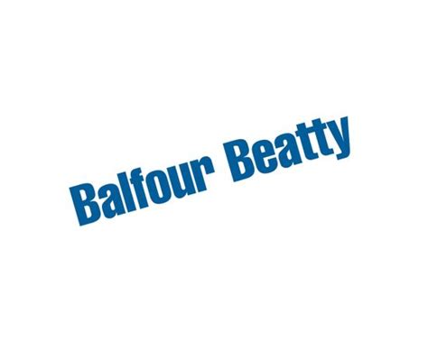 Balfour Beatty Rotated Logo White Background Editorial Stock Photo