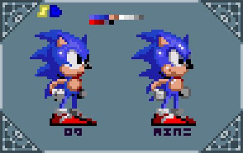 Pixilart S2 Sonic Sprites By SpongeDrew