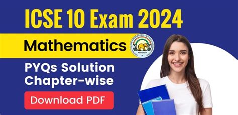 Icse Class Mathematics Exam Chapter Wise Previous Years Board