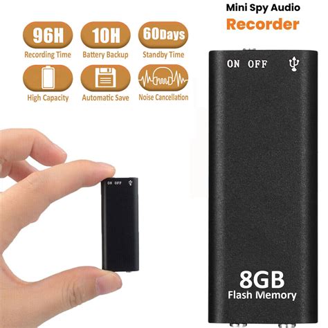 Voice Activated Dictaphone Mini Spy Digital Sound Audio Recorder Mp