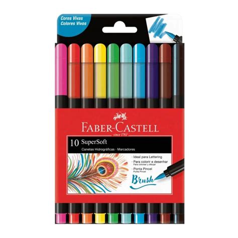 Caneta Supersoft - CANETA HIDR SUPERSOFT 150710 C/10 FABER 15.0710SOFT - PINHEIRO PRODUTOS