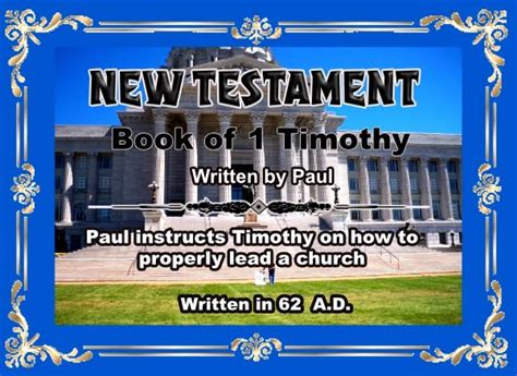 The Book Of 1 Timothy I Am Alpha And Omega Rev 2213 2024