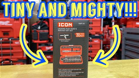 Icon Tools Rxft 35 Locking Flex Head And Ratchet Bit Set Youtube