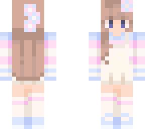 trans flag | Minecraft Skin