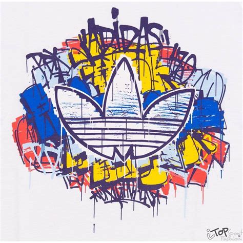 the adidas t - shirt has been spray painted on it