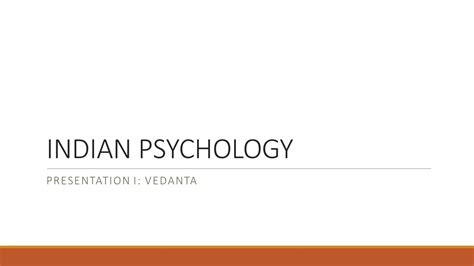 Indian Psychology Lecture Series Vedanta YouTube