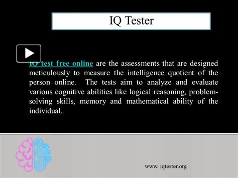 Ppt Best Free Iq Test Iq Tester Powerpoint Presentation Free To Download Id 98cfc2 Ndezm