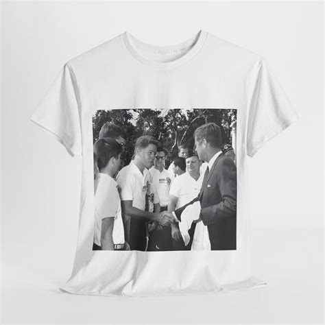 16 Year Old Bill Clinton Meets Jfk Photo T Shirt