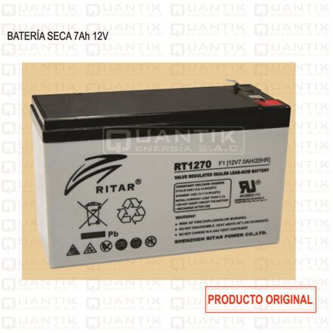 Bateria Seca Ah V Ritar Quantik Energ A