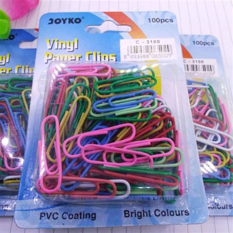 Jual Paper Clip Warna Warni Murah Penjepit Klip Kertas Warna Joyko