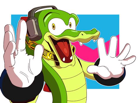 Safe Artist Thenovika Vector The Crocodile Sonic