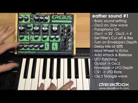 Erebus Dreadbox Paraphonic Analog Synthesizer V Nero Reverb