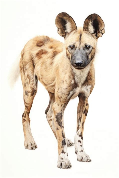 Wild dog drawing mammal animal. | Premium Photo Illustration - rawpixel