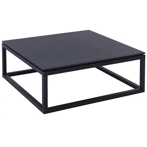 Black Square Coffee Table Set Mikki Villegas