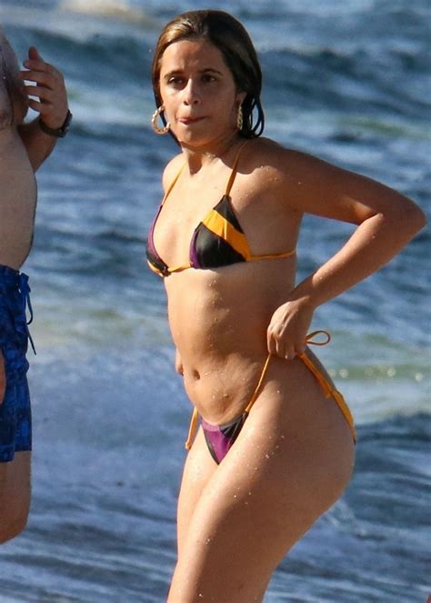 Camila Cabello In Bikini At A Beach In Coral Gables Hawtcelebs